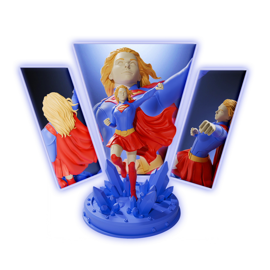 Supergirl DC Character 3D Print Model Main image