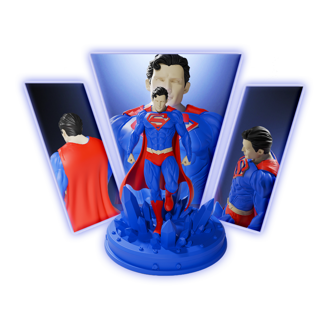 Superman DC Character 3D Print Model Main image