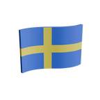 Sweden Flag 3D Print Model