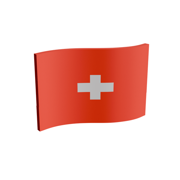 Switzerland Flag 3D Print Model