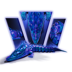 Thunder Articulated Dragon 3D Print Model