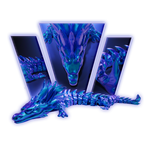 Water Articulated Dragon 3D Print Model