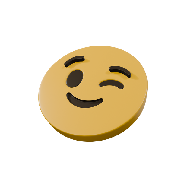 Winking Emoji Coaster