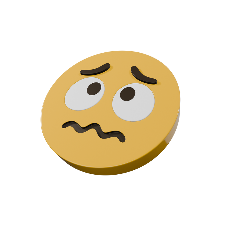 Woozy Face Emoji Coaster