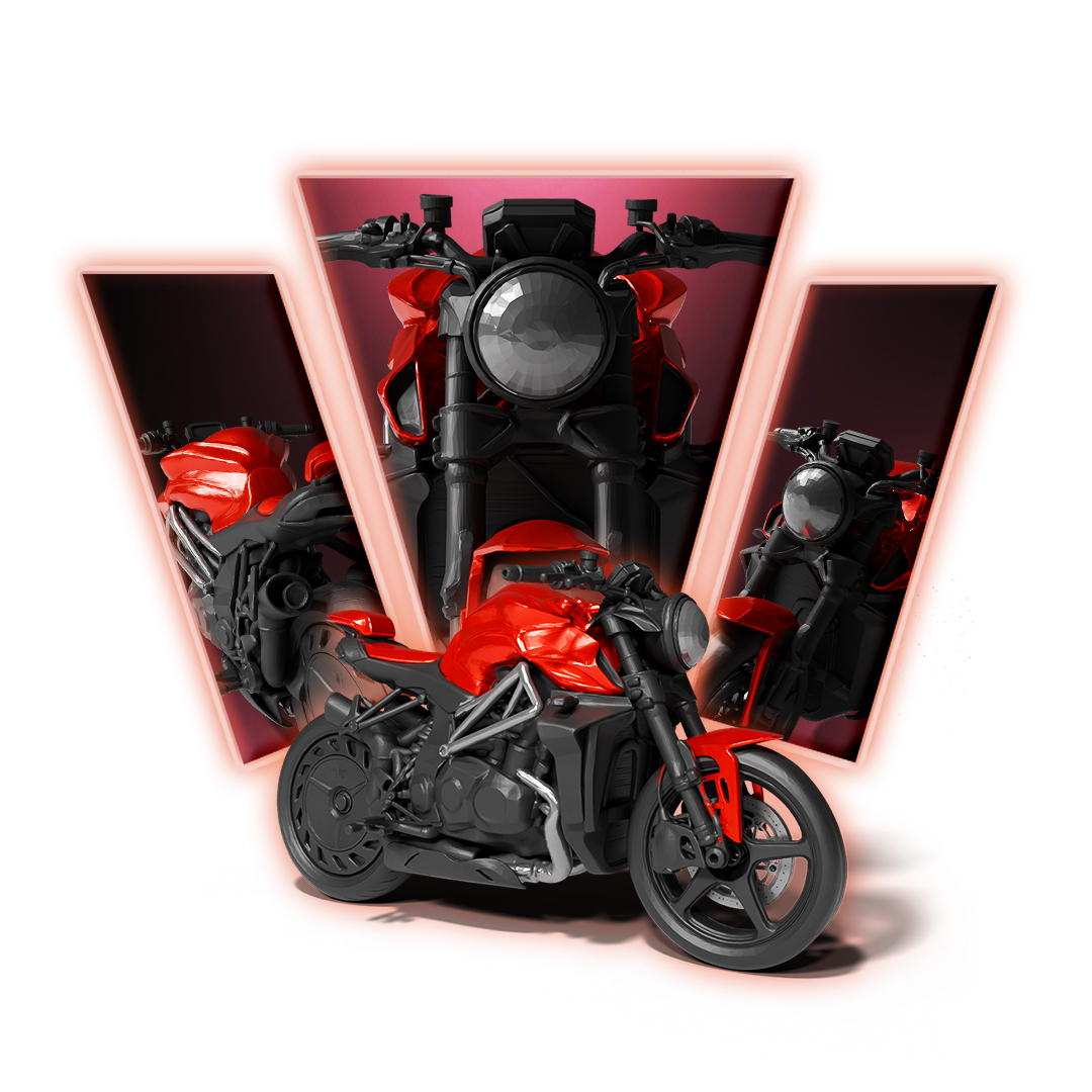 MV Agusta Motorcycle 3D Print Model