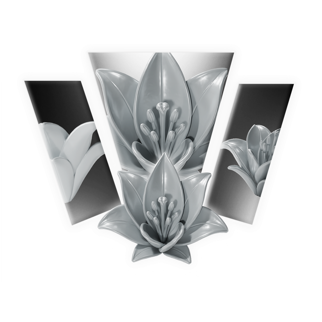 Lily Flower 3D Print Model