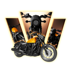Harley-Davidson Fat Boy Motorcycle 3D Print Model