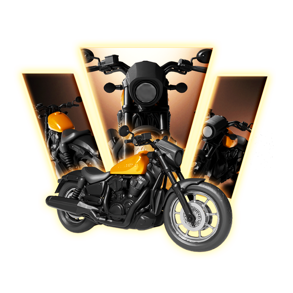 Harley-Davidson Fat Boy Motorcycle 3D Print Model