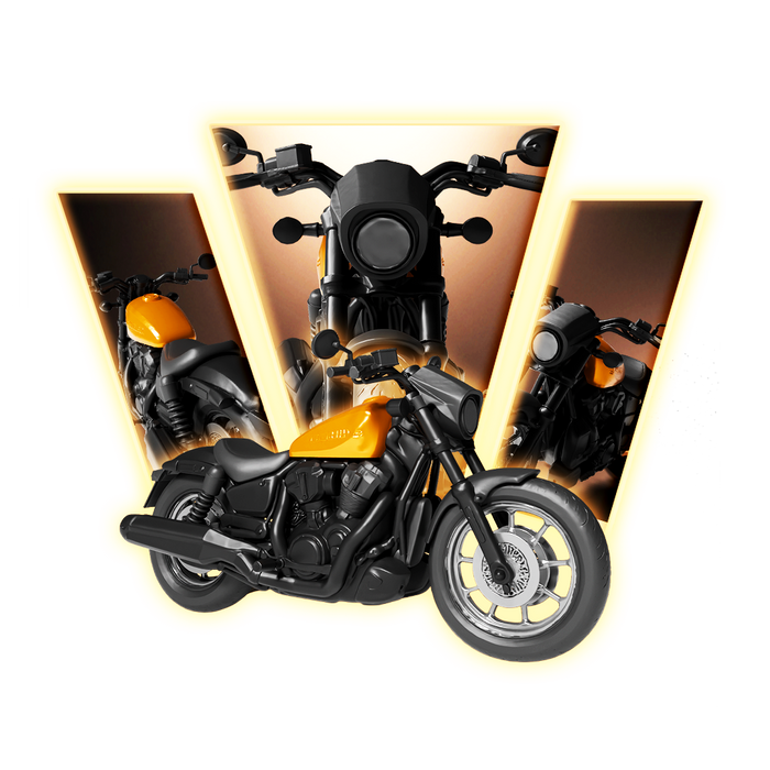 Harley-Davidson Fat Boy Motorcycle 3D Print Model