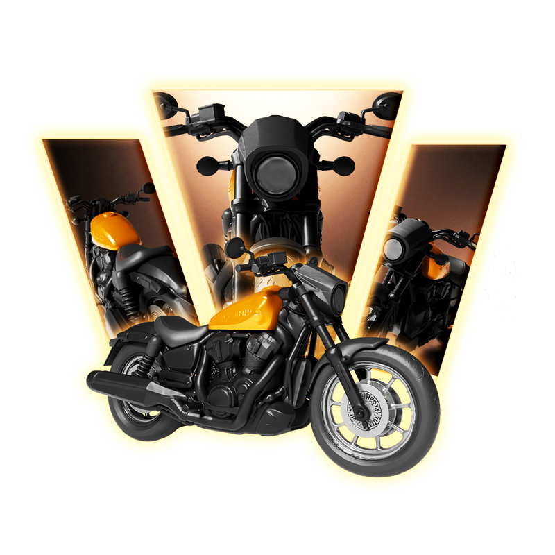 Harley-Davidson Fat Boy Motorcycle 3D Print Model