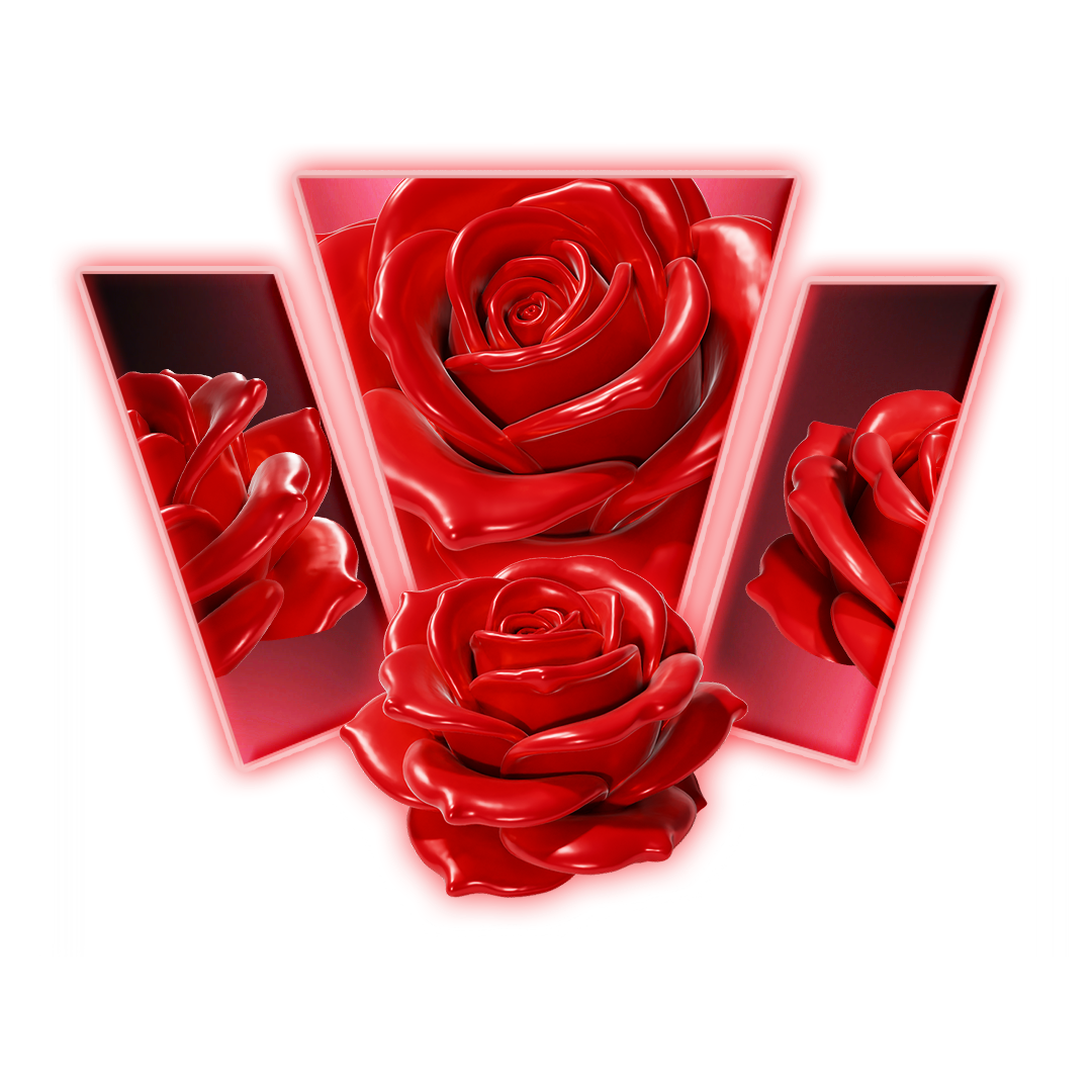 Rose Flower 3D Print Model