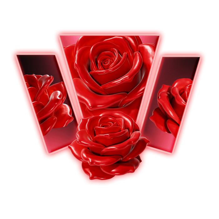 Rose Flower 3D Print Model