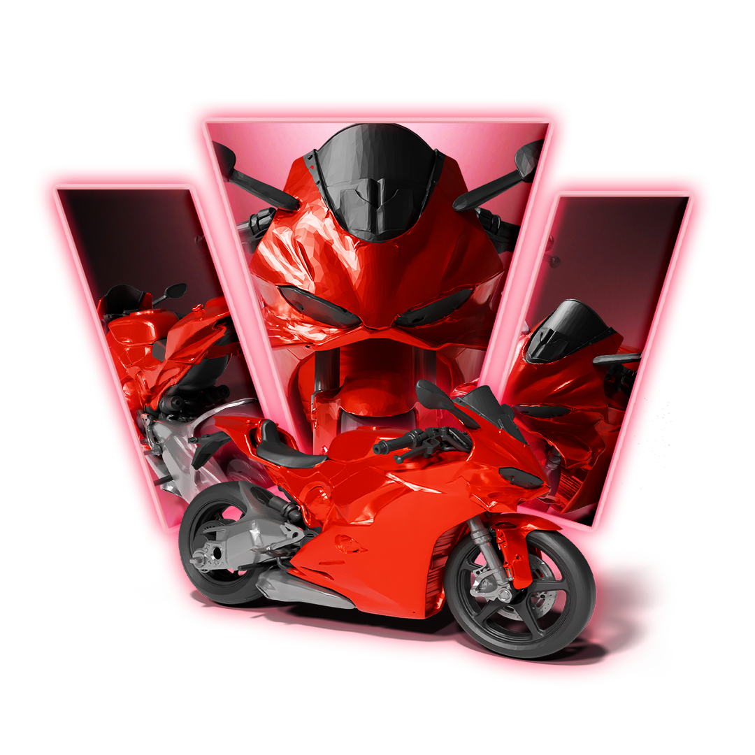 Ducati Panigale V4 Motorcycle 3D Print Model Main image