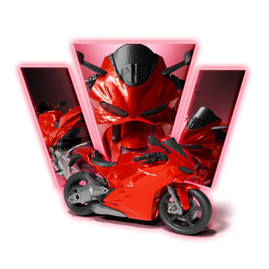 Ducati Panigale V4 Motorcycle 3D Print Model