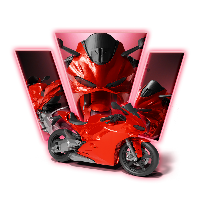Ducati Panigale V4 Motorcycle 3D Print Model