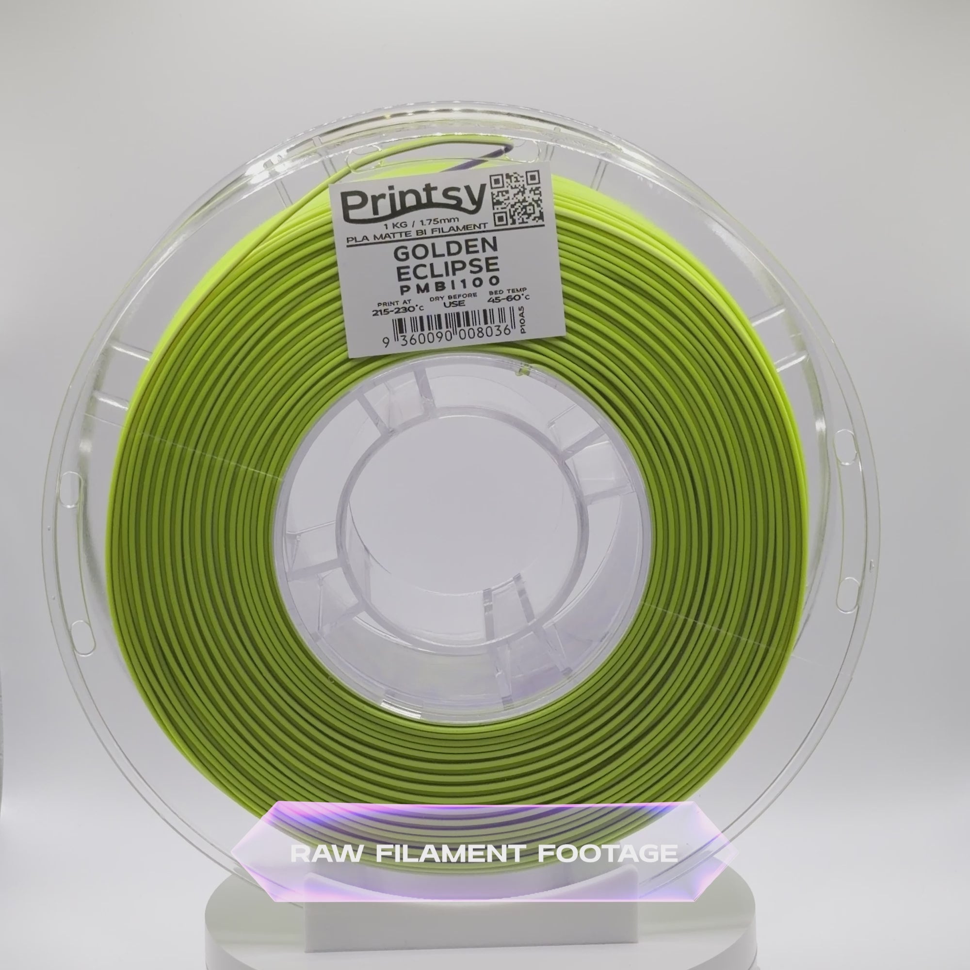 Golden Eclipse (Dark Purple Yellow) Bi Matte PLA 1kg