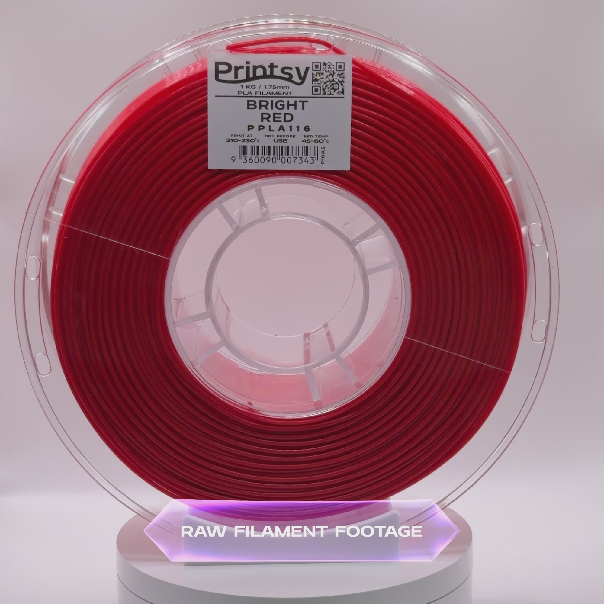 Bright Red PLA 1kg