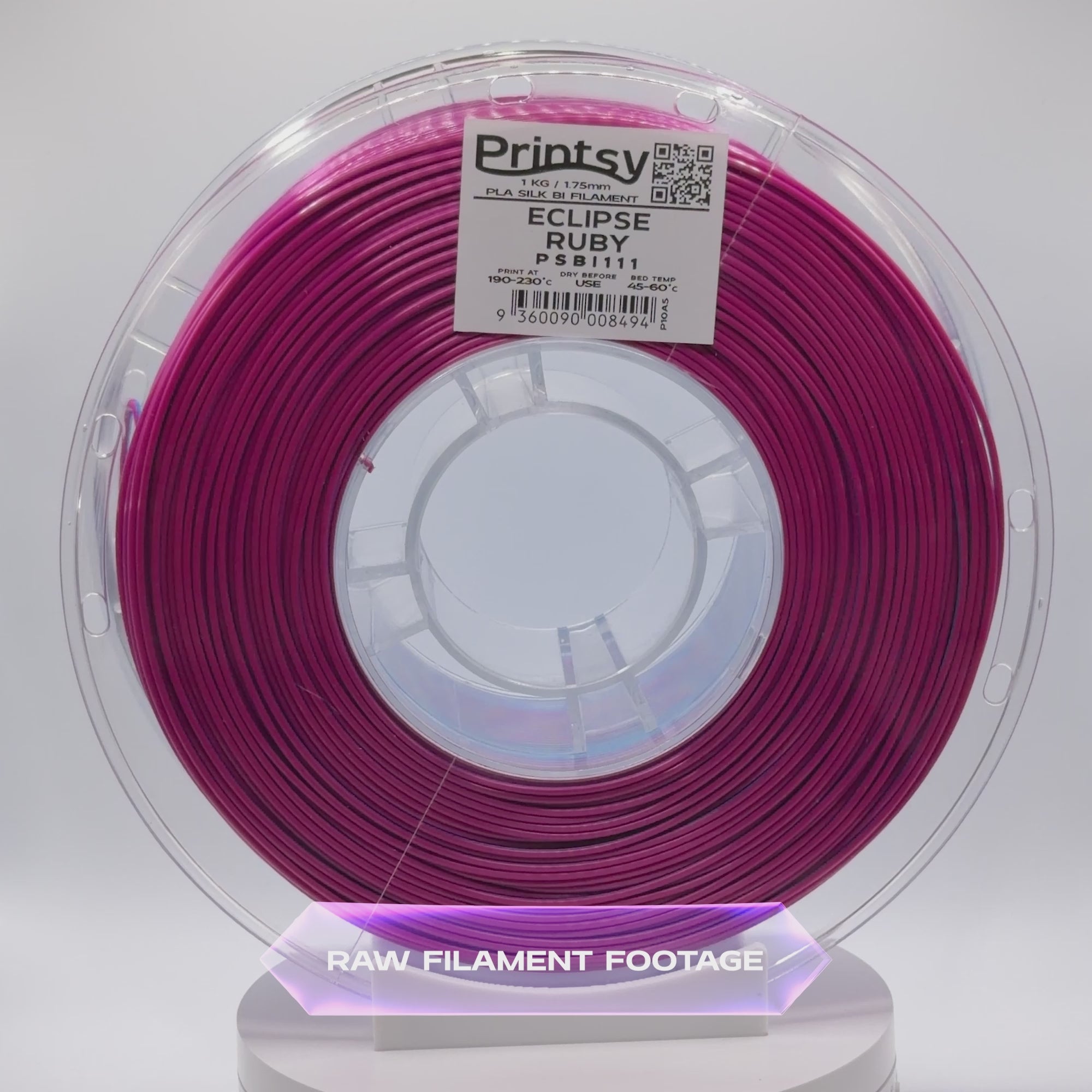 Eclipse Ruby (Blue Red Wine) Bi Silk PLA 1kg