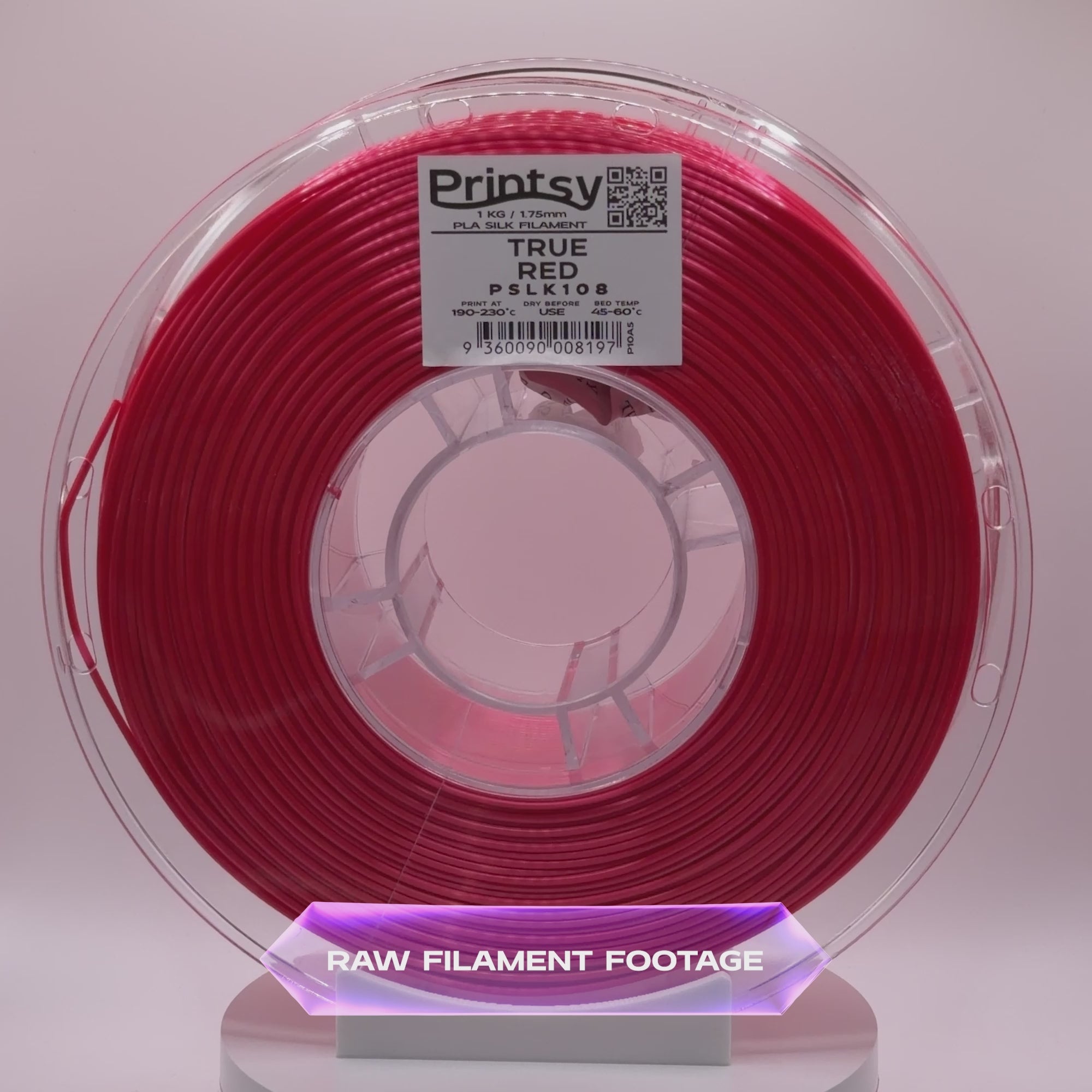 True Red Silk PLA 1kg