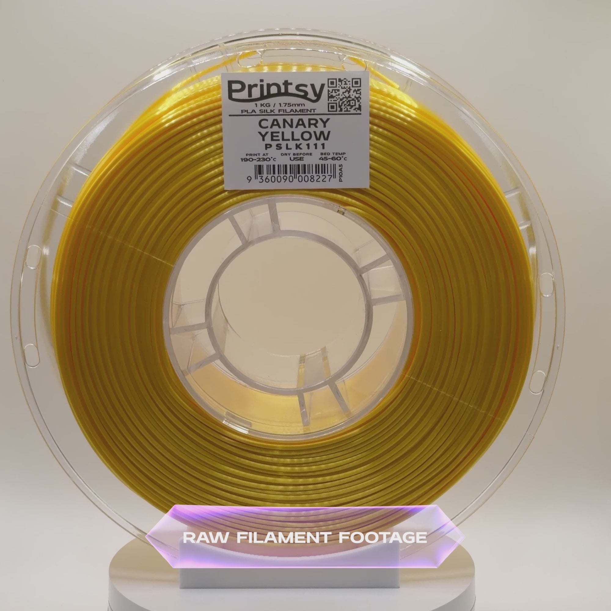Canary Yellow Silk PLA 1kg