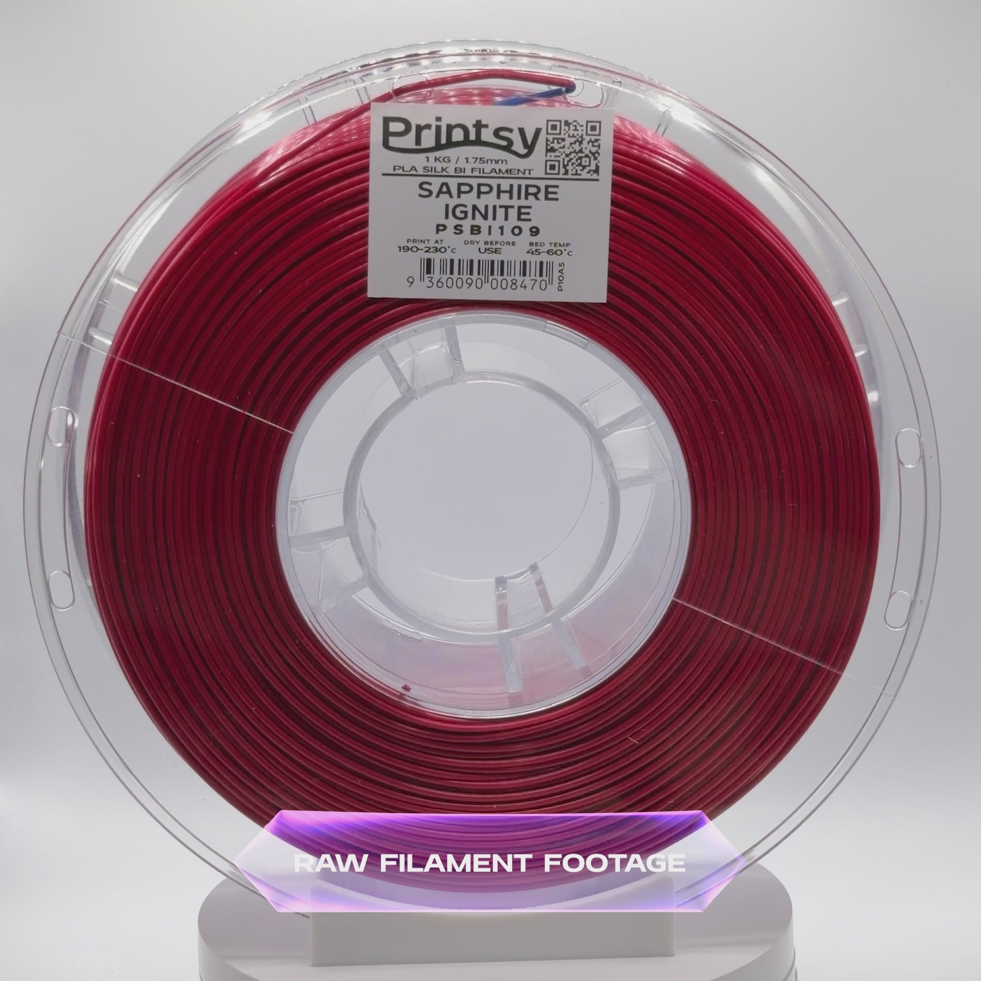 Sapphire Ignite (Blue Red) Bi Silk PLA 1kg