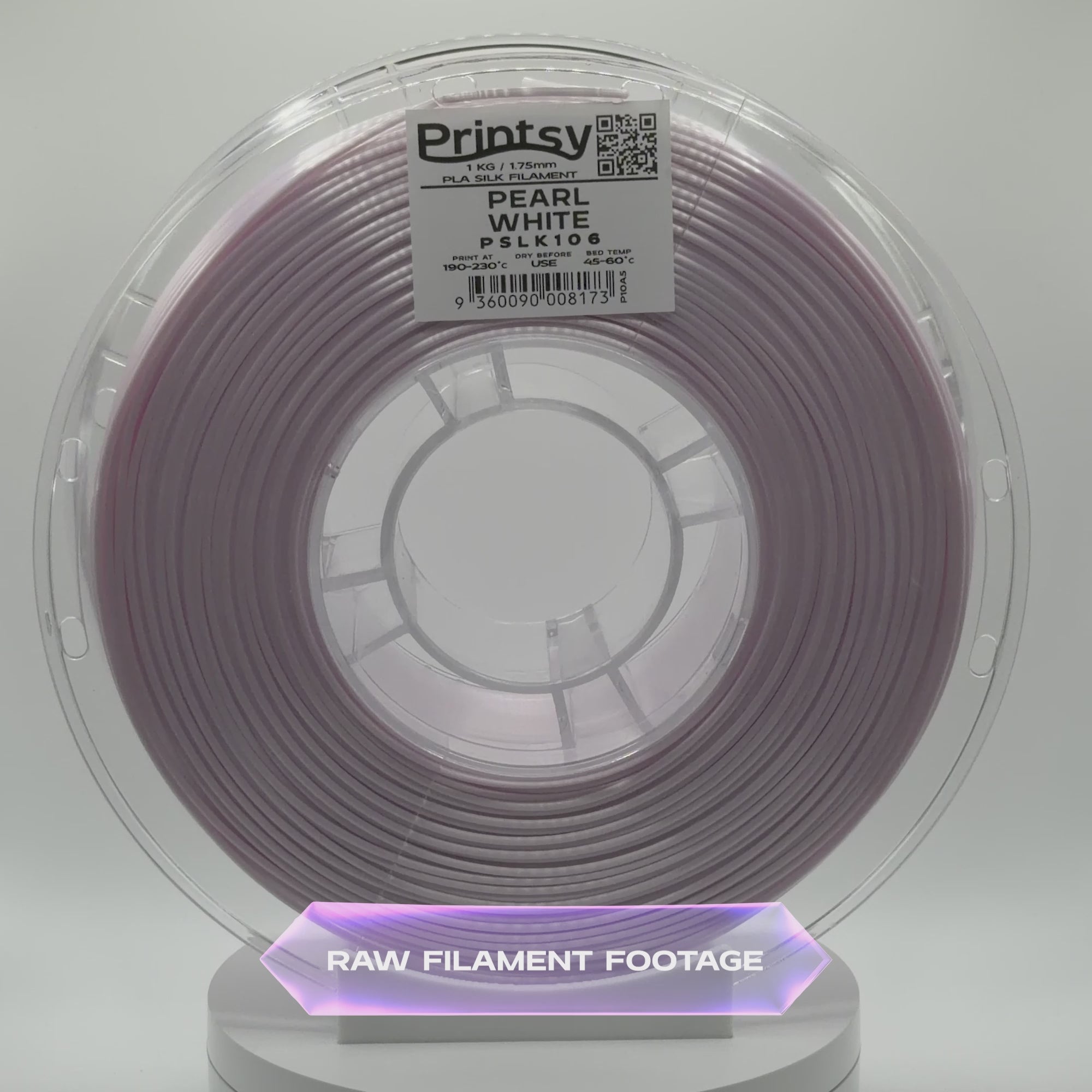 Pearl White Silk PLA 1kg