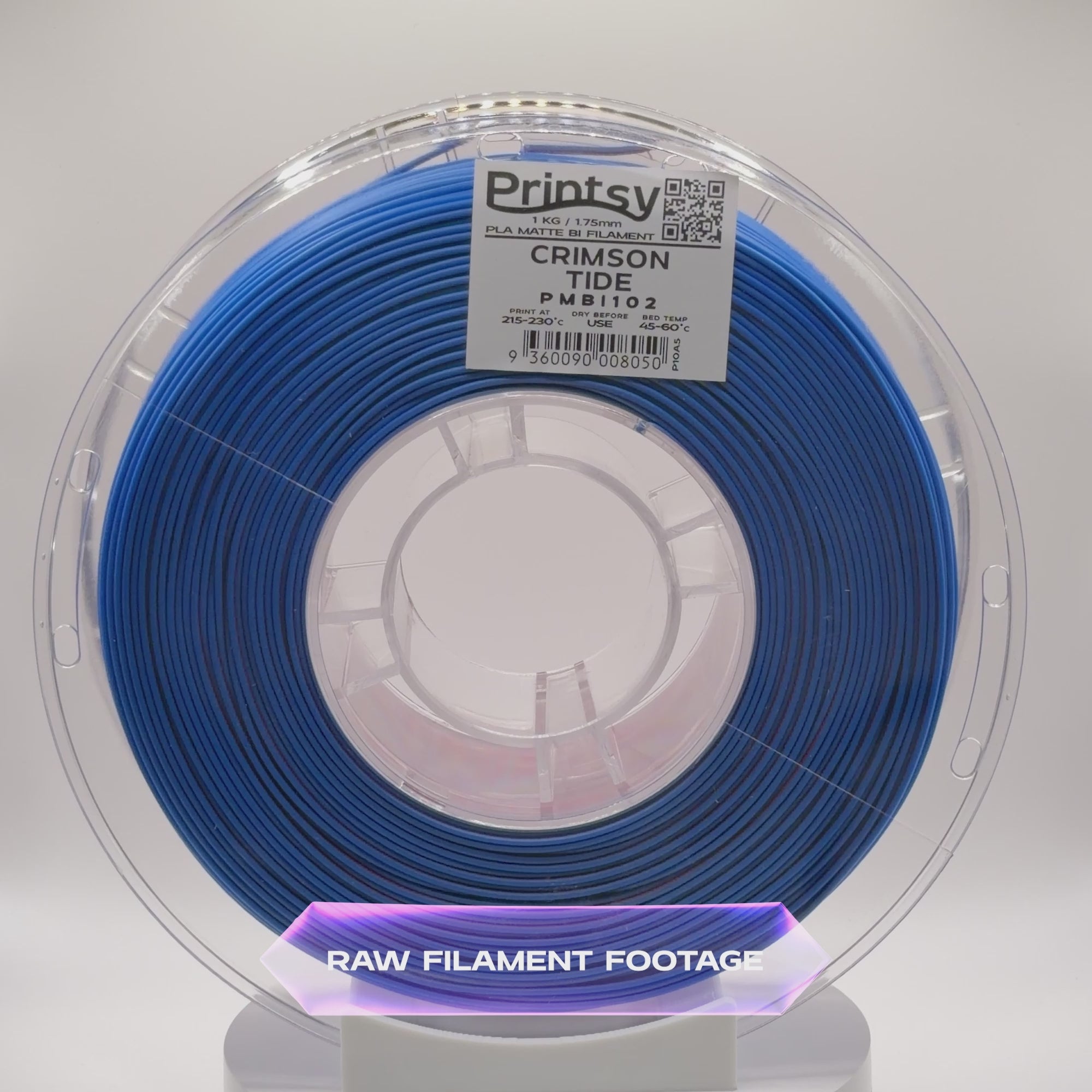 Crimson Tide (Blue Red) Bi Matte PLA 1kg