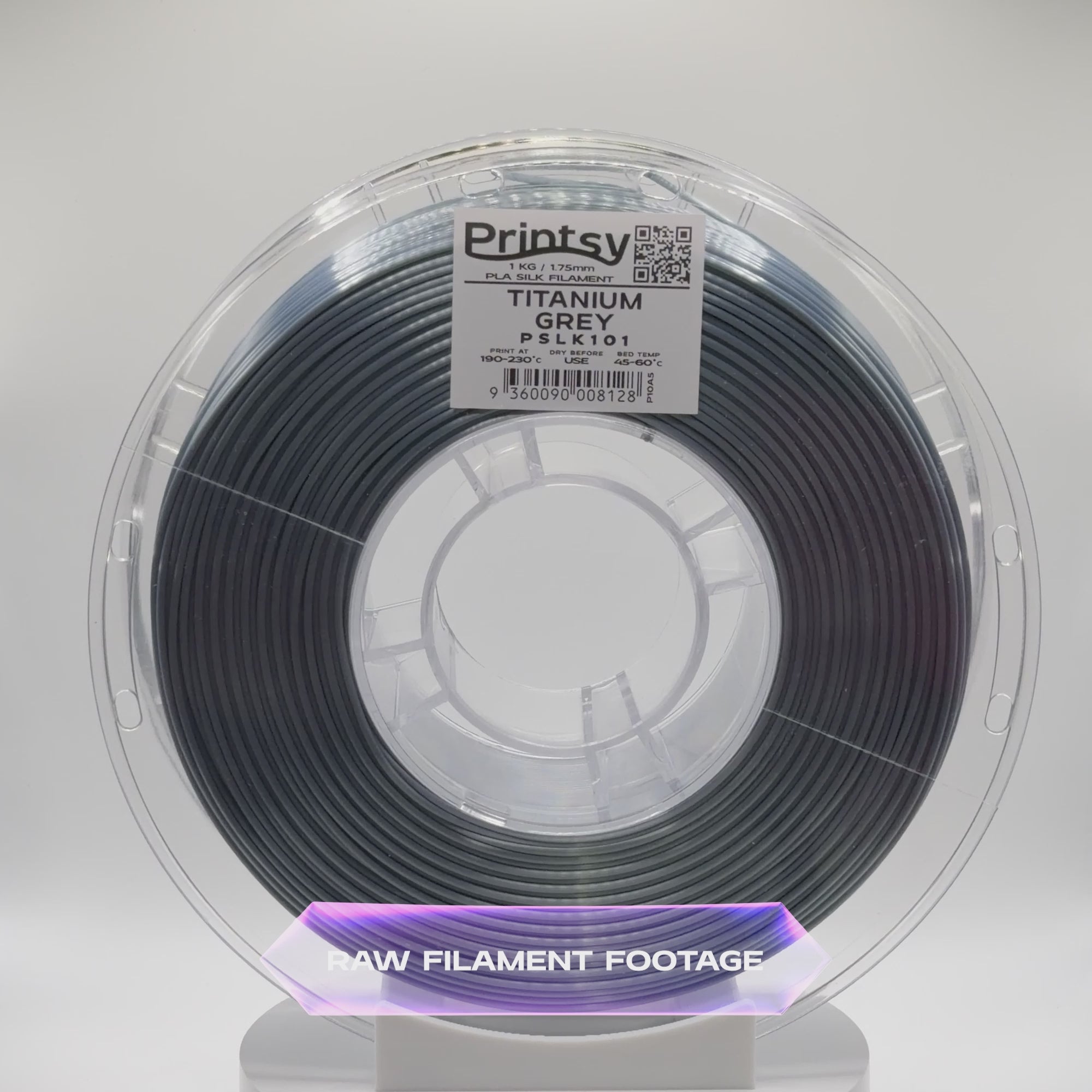 Titanium Grey Silk PLA 1kg