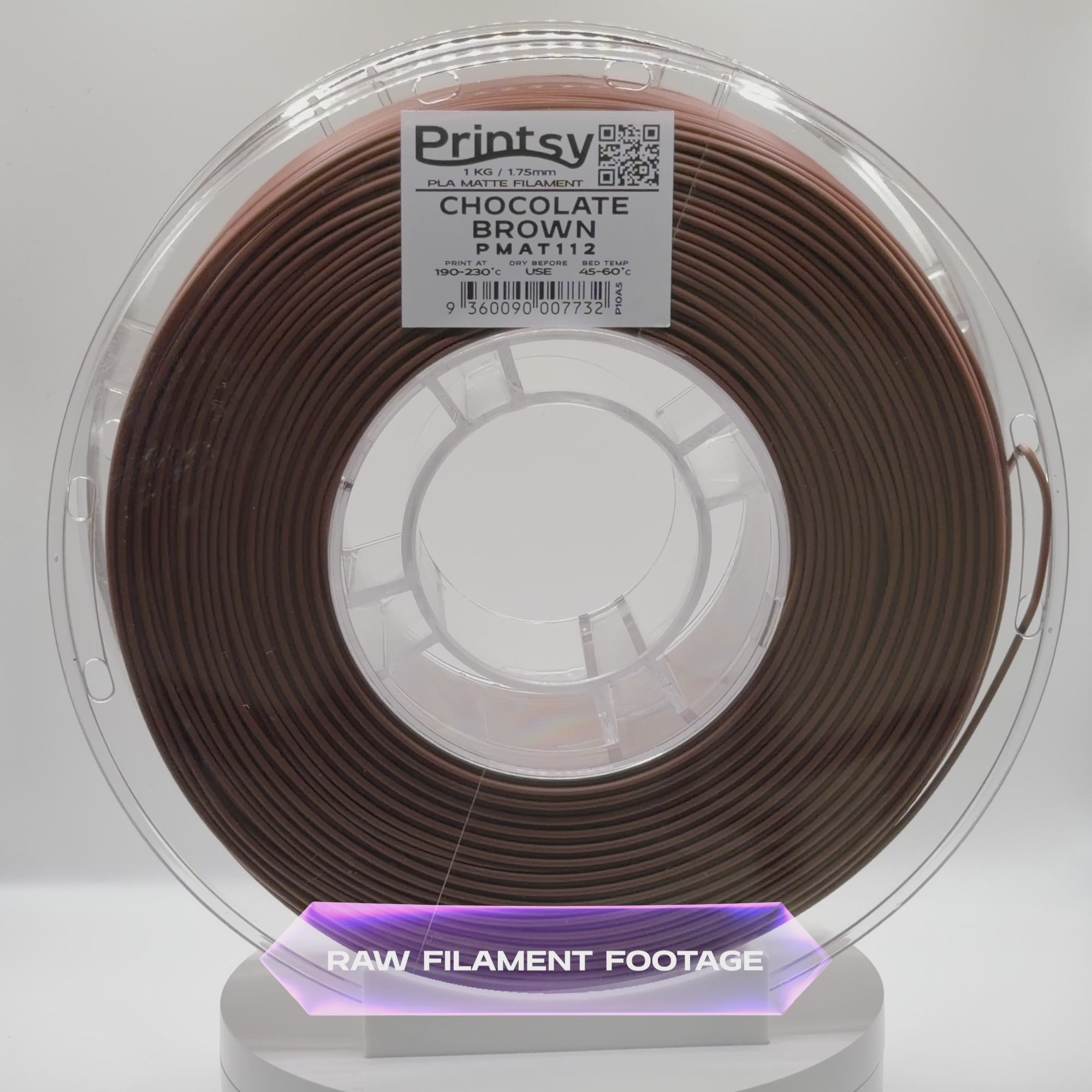 Chocolate Brown Matte PLA 1kg