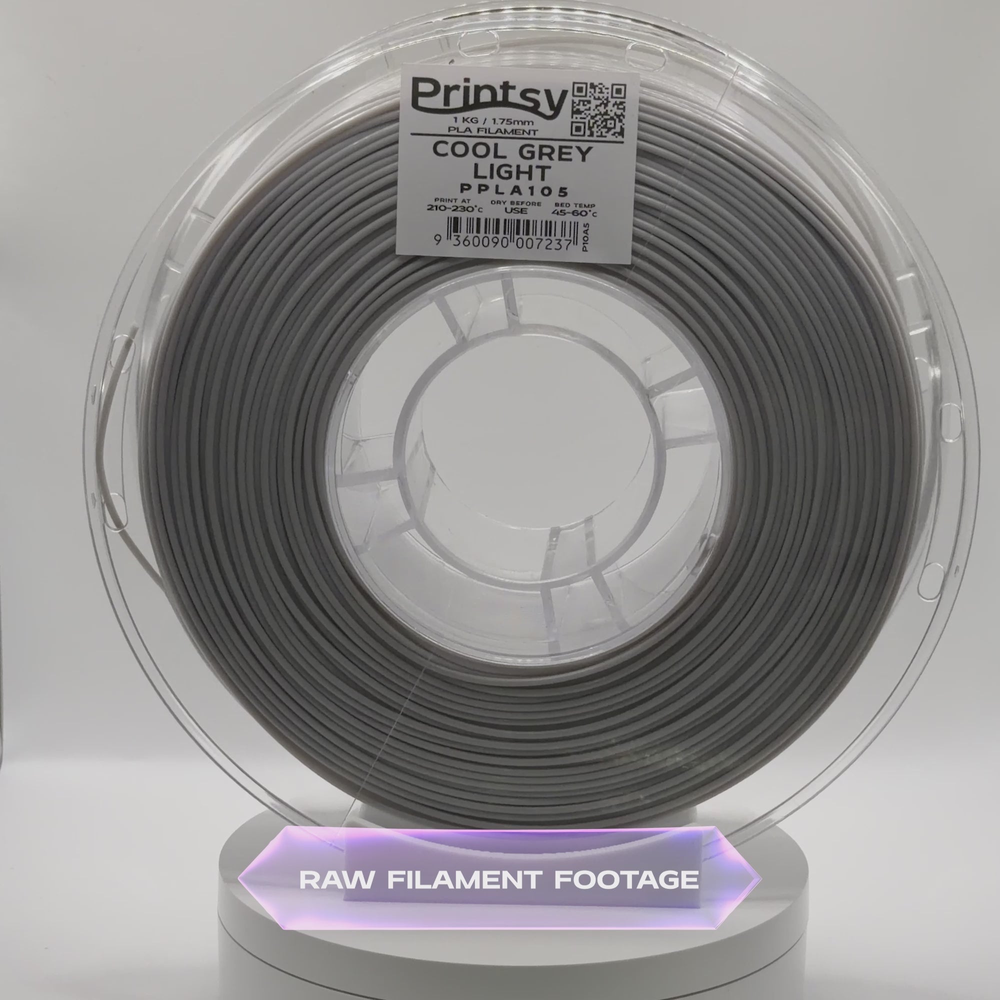 Cool Grey Light PLA 1kg