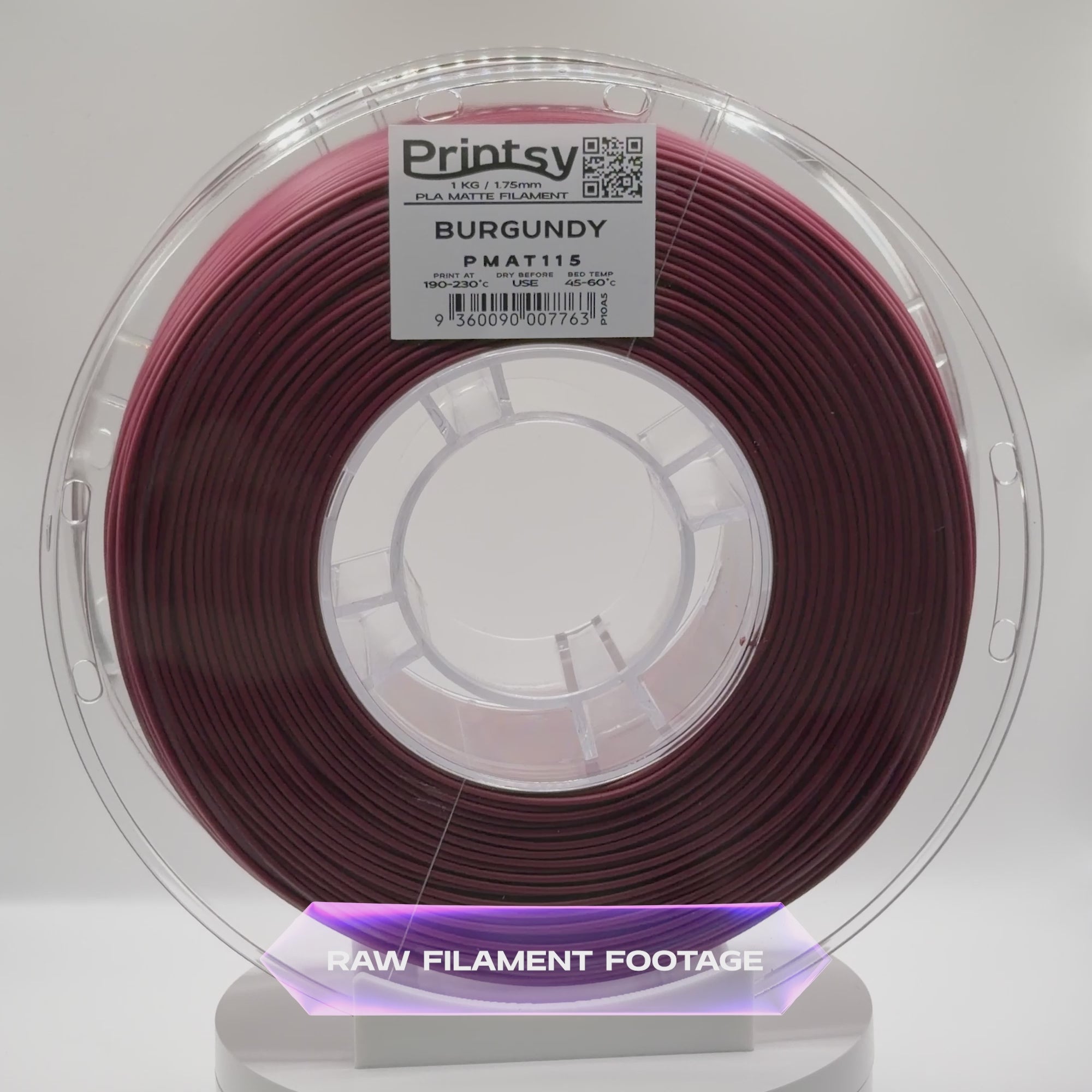 Burgundy Matte PLA 1kg