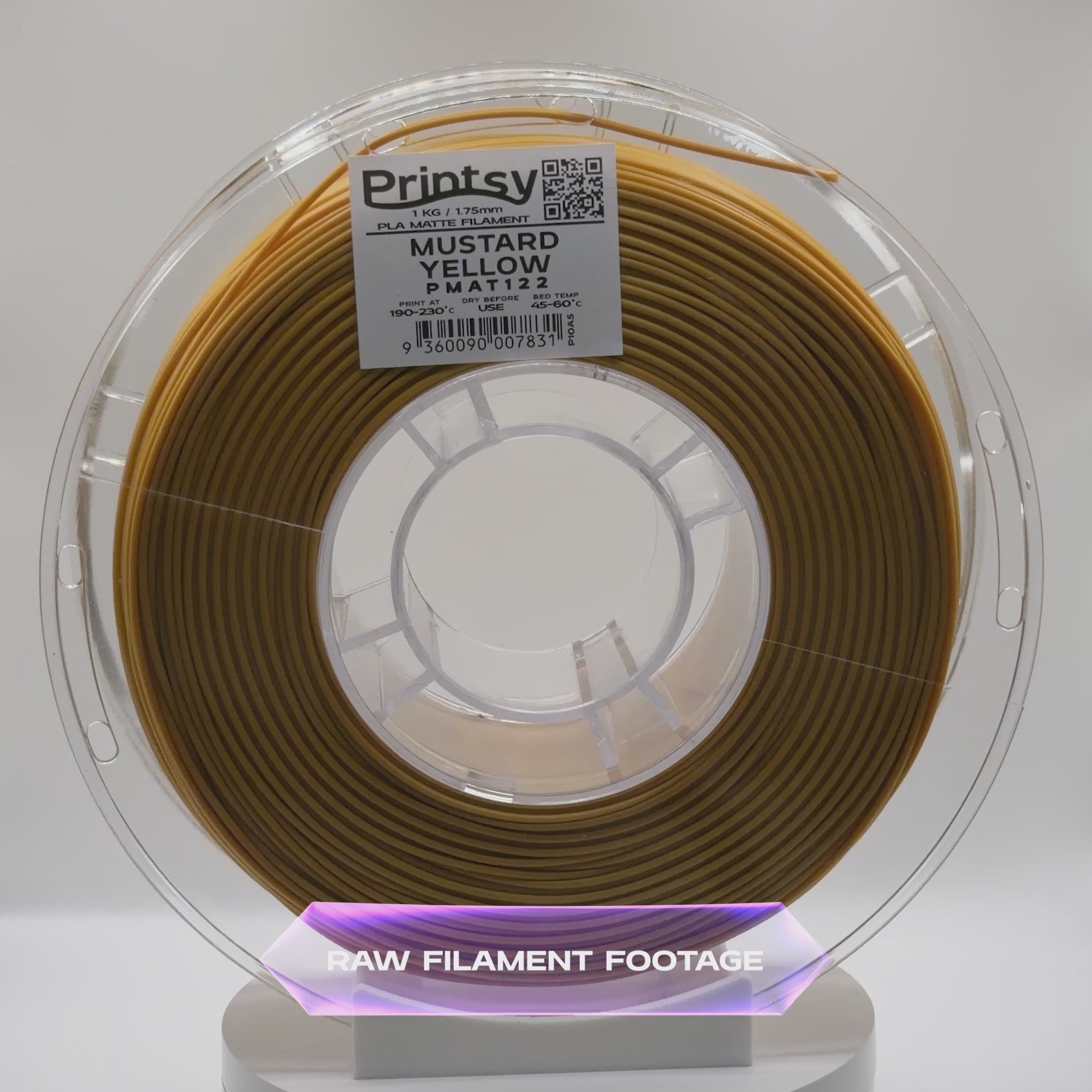 Mustard Yellow Matte PLA 1kg