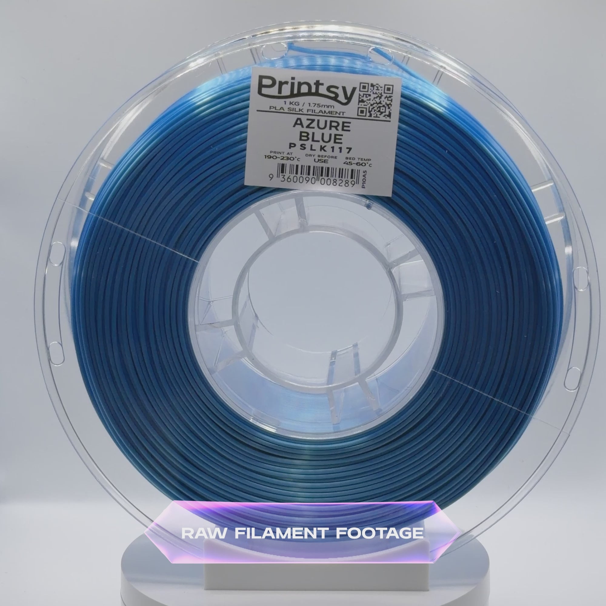 Azure Blue Silk PLA 1kg