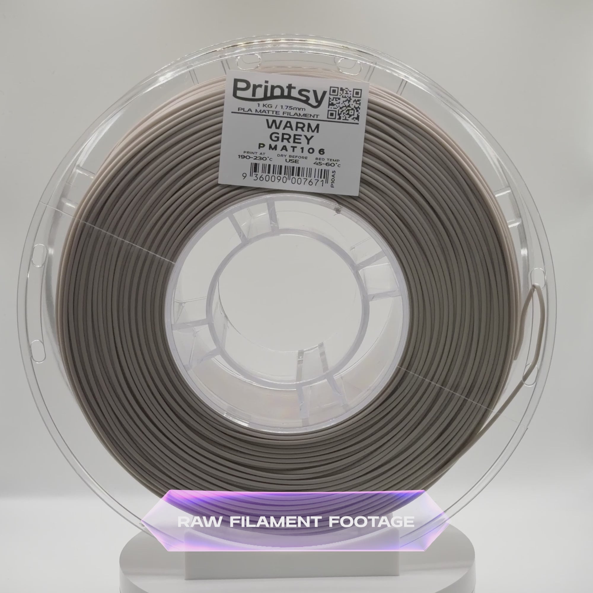 Warm Grey Matte PLA 1kg
