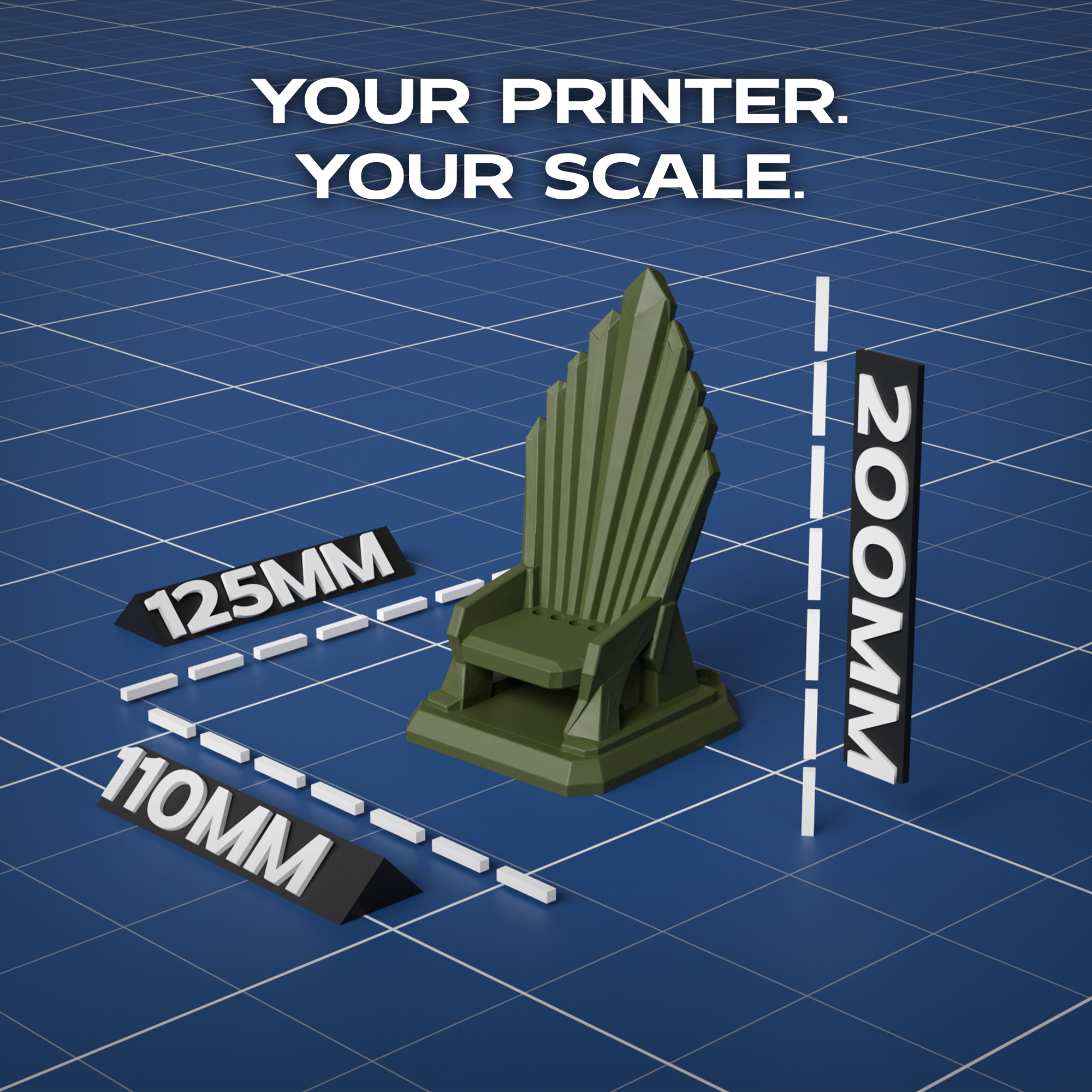 Throne pen holder