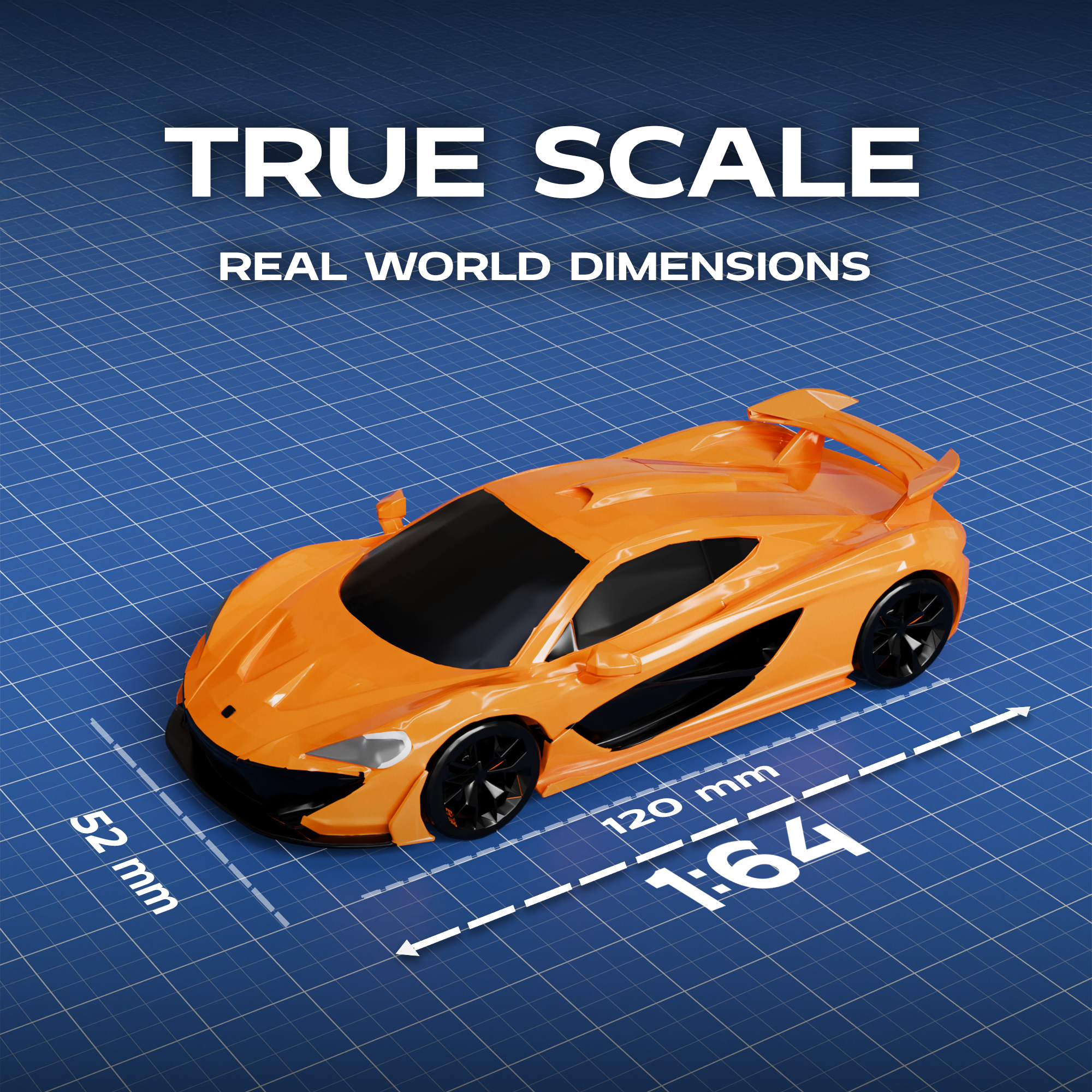 McLaren P1 Supercar 3D Print Model